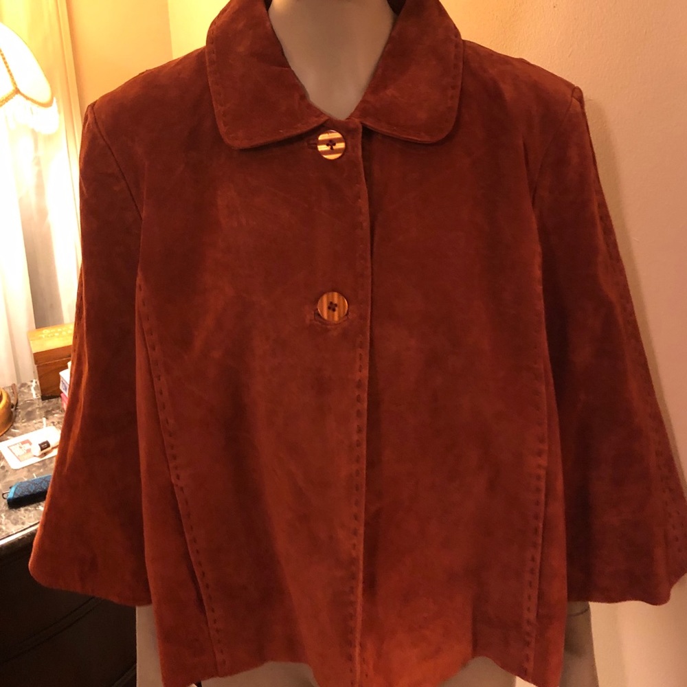 Cold water Creek suede jacket lg